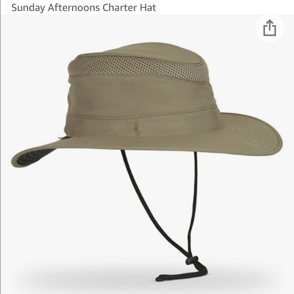 Sun Day Afternoon Charter Hat | NWT | Sand/Black | Large